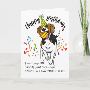 Tarjeta Feliz cumpleaños de su compinche del perro del