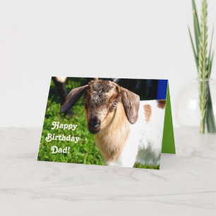 Tarjeta Feliz cumpleaños de un niño favorito (con cabra)
