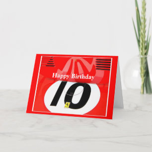 Tarjeta Feliz Cumpleaños Décimo