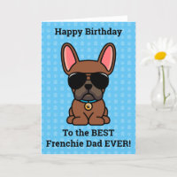 Feliz cumpleaños del Bulldog francés Dog Red Fawn