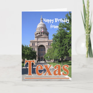 Tarjeta Feliz cumpleaños del capitolio del estado de