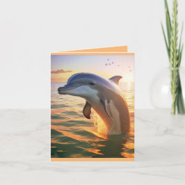 Tarjeta Feliz cumpleaños del delfín