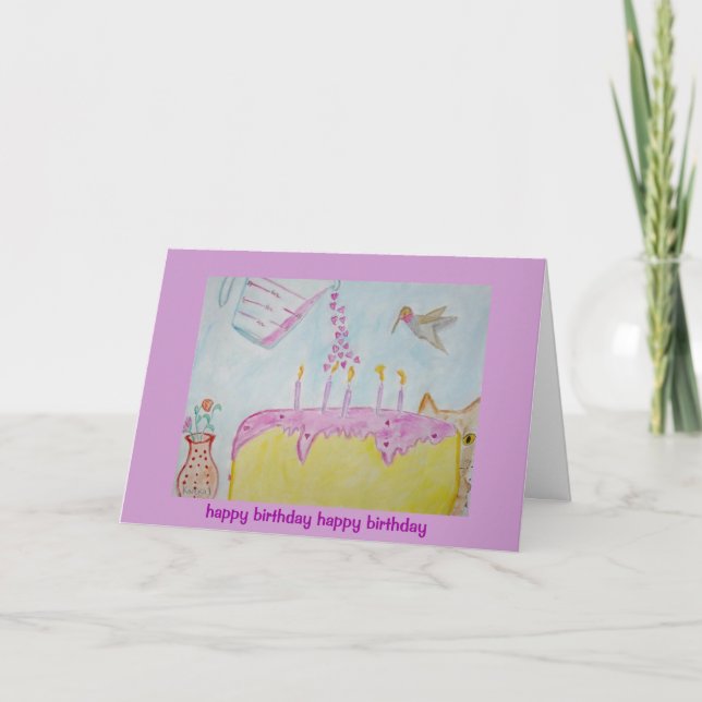 Tarjeta feliz cumpleaños del feliz cumpleaños (Anverso)