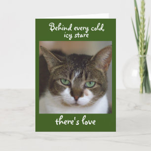 Tarjeta Feliz cumpleaños del gato