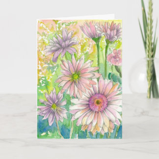 Tarjeta Feliz cumpleaños del Gerbera de la margarita del