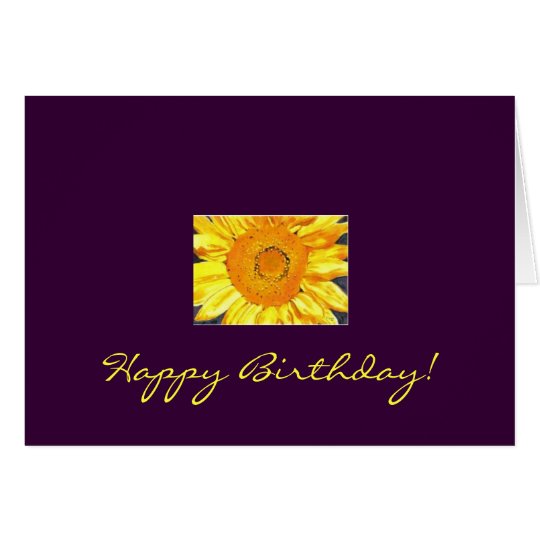 Tarjeta ¡Feliz cumpleaños del girasol!