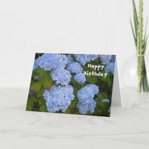 Tarjeta Feliz cumpleaños del Hydrangea