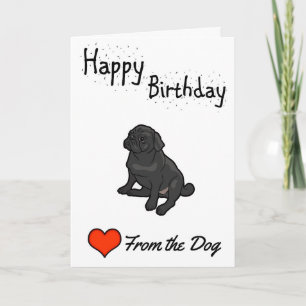 Tarjeta Feliz cumpleaños del perro