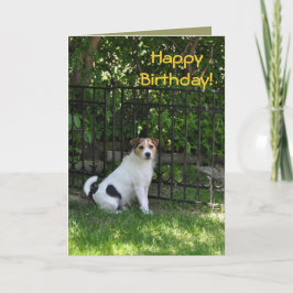 Tarjeta Feliz cumpleaños del perro