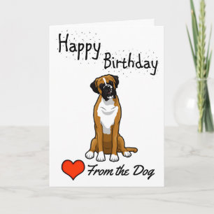 Tarjeta Feliz cumpleaños del perro