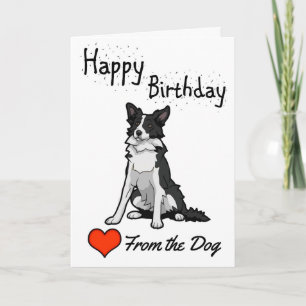 Tarjeta Feliz cumpleaños del perro