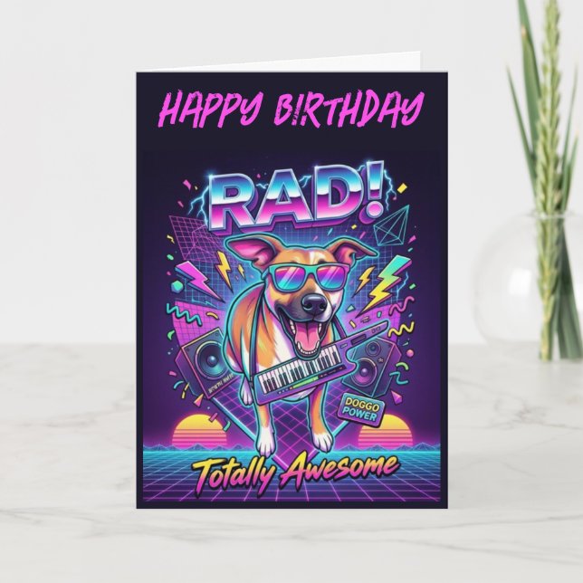 Tarjeta Feliz Cumpleaños del Perro (Anverso)
