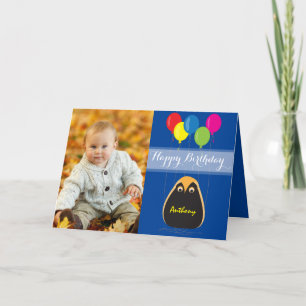 Tarjeta Feliz cumpleaños del personalizar con un búho