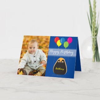 Tarjeta Feliz cumpleaños del personalizar con un búho