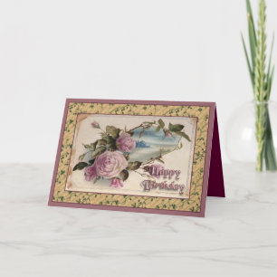 Tarjeta Feliz cumpleaños del vintage