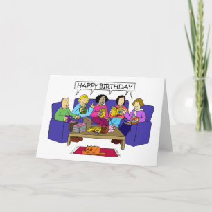 Tarjeta Feliz cumpleaños desde el club del libro