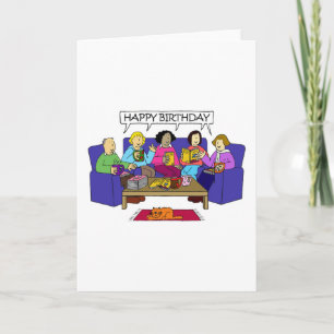 Tarjeta Feliz cumpleaños desde el club del libro