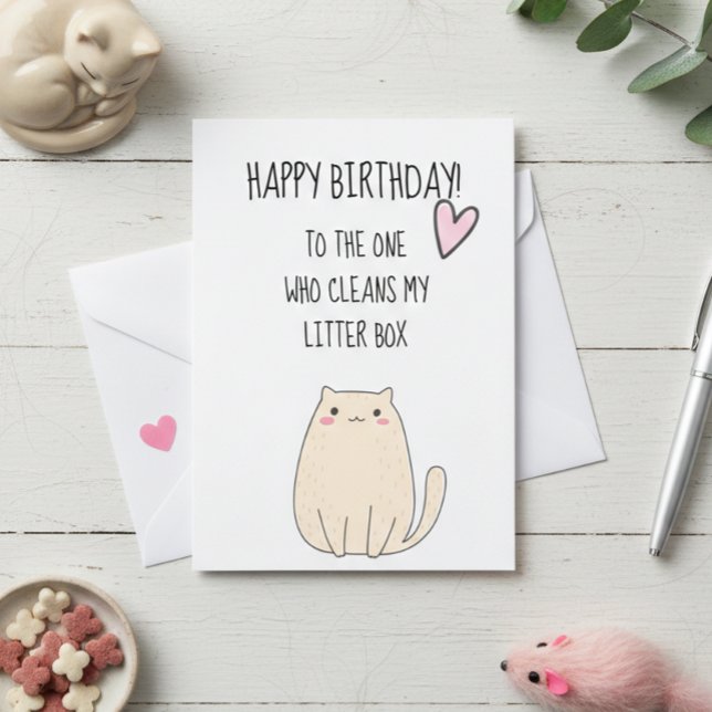 Tarjeta Feliz cumpleaños desde el gracioso humor de gato (Subido por el creador)