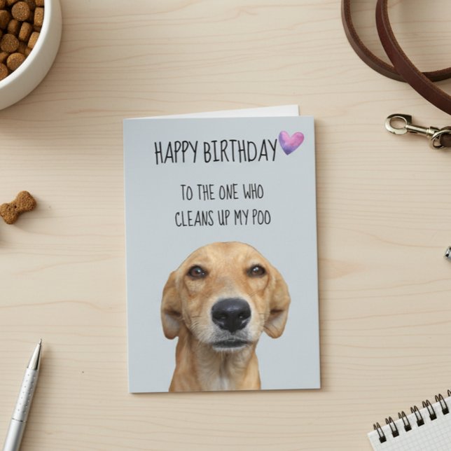 Tarjeta Feliz Cumpleaños Desde El Perro Humor Divertido (Subido por el creador)