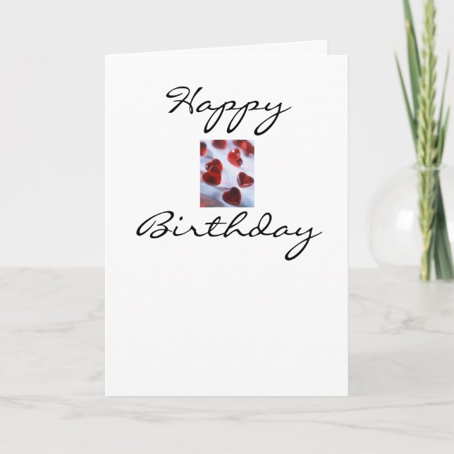 Tarjeta Feliz cumpleaños desde mi corazón (Anverso)