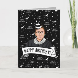 Tarjeta Feliz cumpleaños desde Ruth Bader Ginsburg