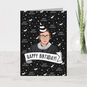 Tarjeta Feliz cumpleaños desde Ruth Bader Ginsburg