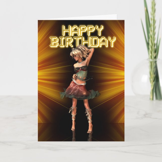 Tarjeta Feliz cumpleaños Deva, cumpleaños femenino en el e (Anverso)