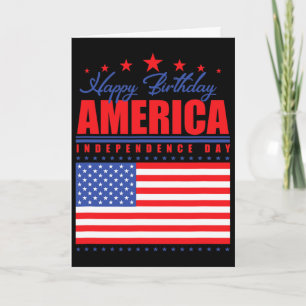 Tarjeta Feliz cumpleaños Día de la Independencia de Estado