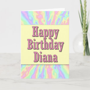 Tarjeta Feliz cumpleaños Diana