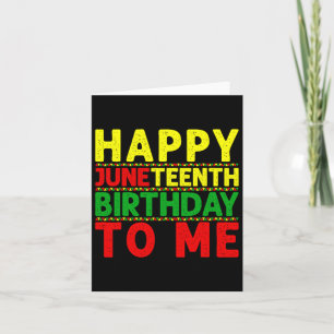 Tarjeta Feliz Cumpleaños Diecinueve Para Mí Junetdécimo Bi
