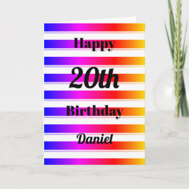 Tarjeta Feliz cumpleaños Diversión audaz Personalizar de f
