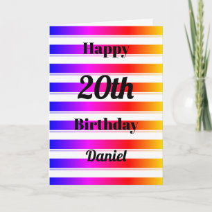 Tarjeta Feliz cumpleaños Diversión audaz Personalizar de f
