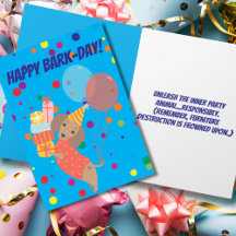 Feliz Cumpleaños Divertido Dachshund Día del Ladri