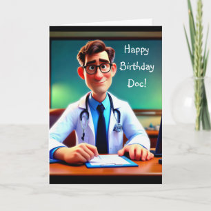 Tarjeta Feliz cumpleaños Doc