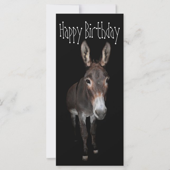 Tarjeta Feliz cumpleaños, Donkey (Anverso)