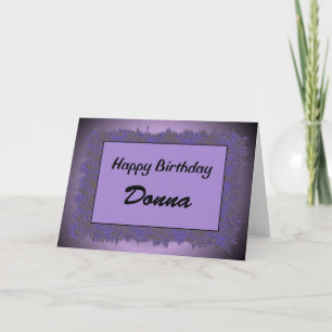 Tarjeta Feliz cumpleaños Donna
