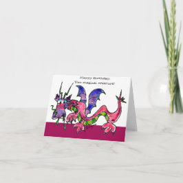Tarjeta Feliz cumpleaños Dragon Beth Friend Card