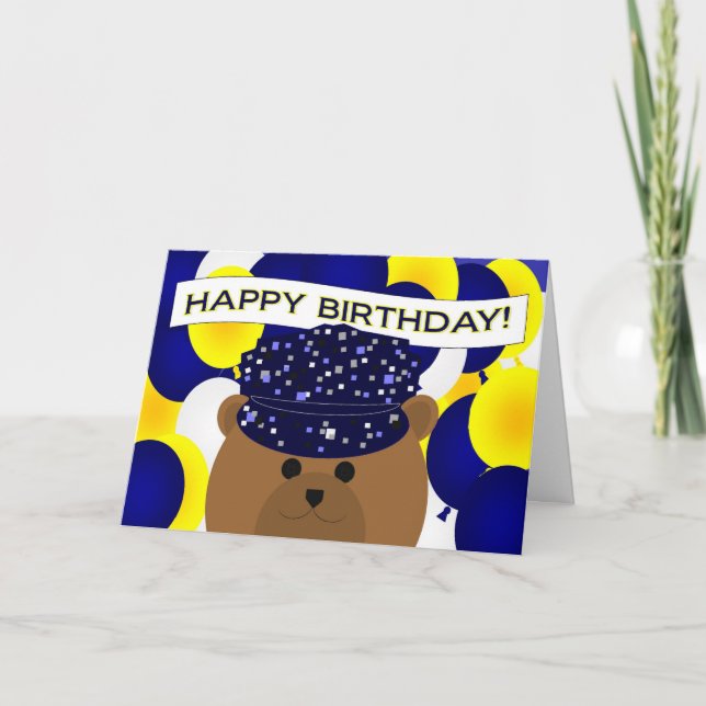 Tarjeta ¡Feliz cumpleaños, ejército activo deber! (Anverso)