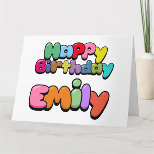 Tarjeta Feliz cumpleaños Emily