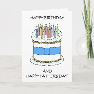 Tarjeta Feliz cumpleaños en el Día del Padre