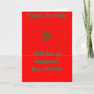 Tarjeta Feliz cumpleaños en Marruecos