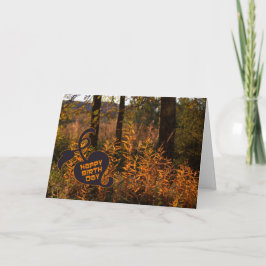 Tarjeta Feliz cumpleaños en otoño (otoño) CC0801