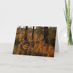 Tarjeta Feliz cumpleaños en otoño (otoño) CC0801
