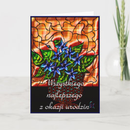 Tarjeta Feliz cumpleaños en polaco