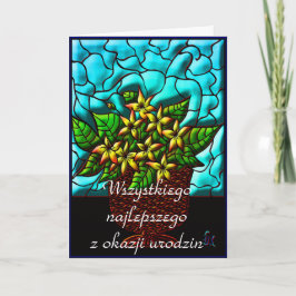 Tarjeta Feliz cumpleaños en polaco