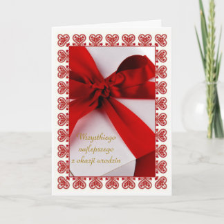 Tarjeta Feliz cumpleaños en polaco