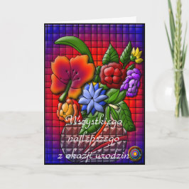 Tarjeta Feliz cumpleaños en polaco