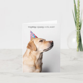 Tarjeta Feliz cumpleaños en polaco