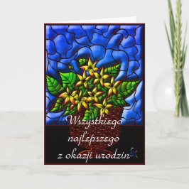 Tarjeta Feliz cumpleaños en polaco