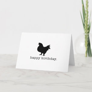Tarjeta Feliz cumpleaños. Eres el pecho (MEJOR). Pollo
